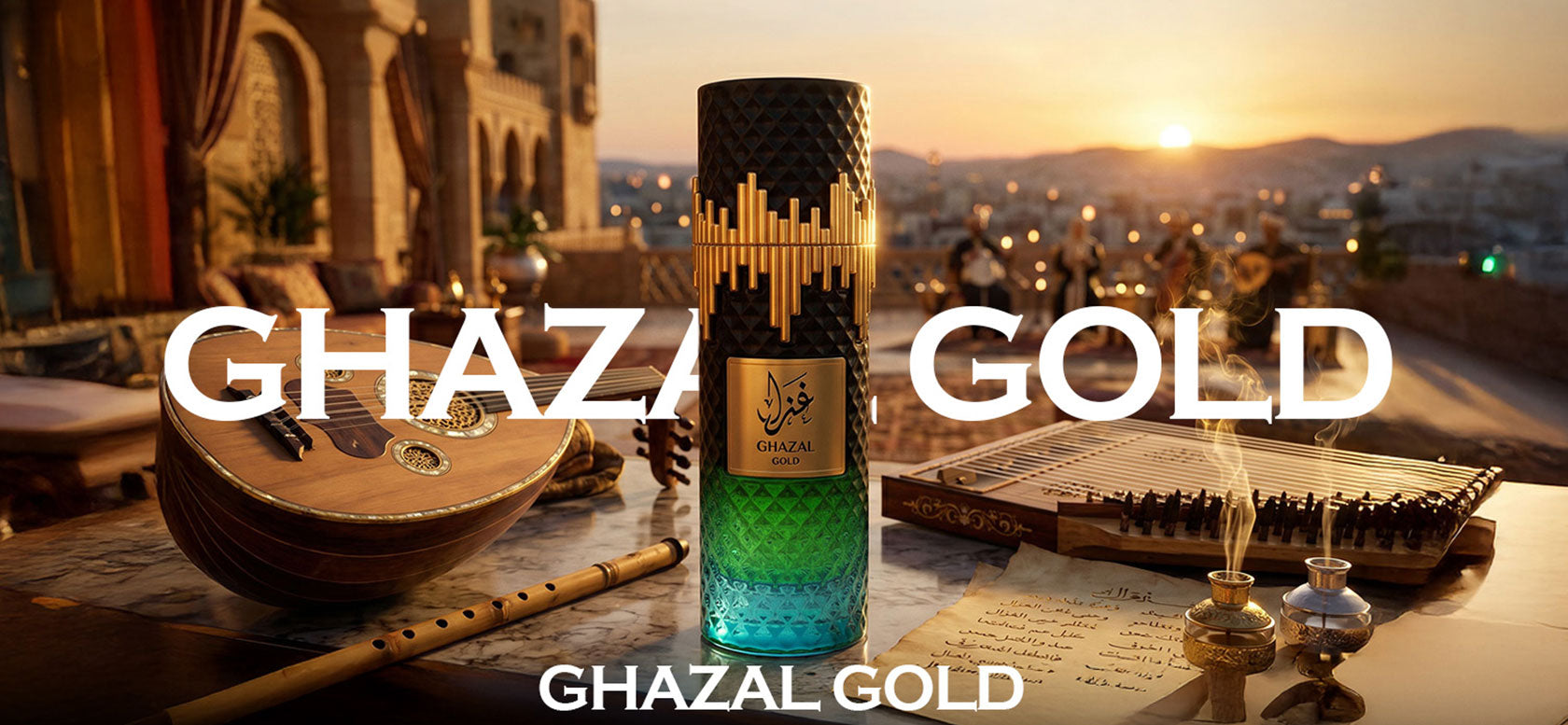 Ghaza Gold Banner
